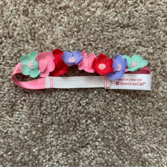 American Girl 18" Doll Retired Outfit Pink Truly Me Tank Top Jean Skirt Headband - Picture 2 of 4